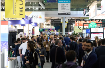 Crowded international trade fair